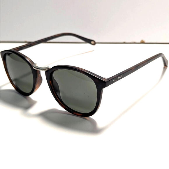 Fossil 53769 Men's Vintage Style Soft Square Sunglasses Size: 49-22-140 Tortoise - Picture 1 of 7